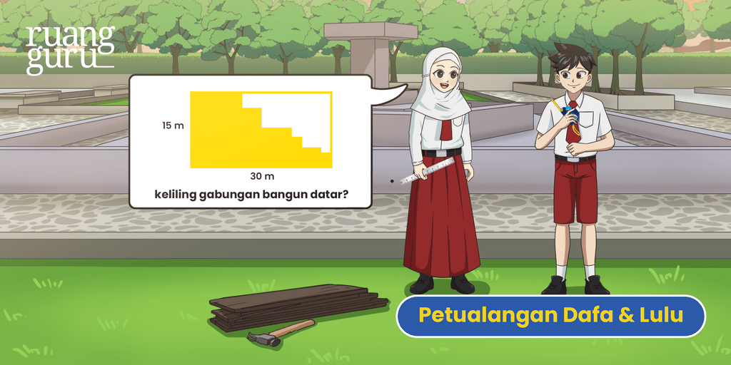 Cara Mencari Keliling Gabungan Bangun Datar Matematika Kelas